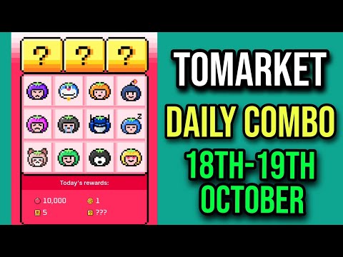 Tomarket Combo Today 18 October | Tomarket Daily Combo Today | Daily Combo Tomarket Today