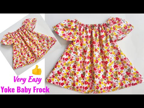 Yoke Baby Frock cutting and stitching | Baby Frock cutting and stitching