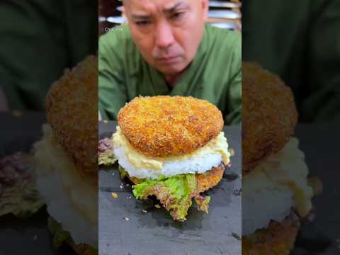 🇯🇵Crab and corn croquette burger🦀🌽🍔 #shorts