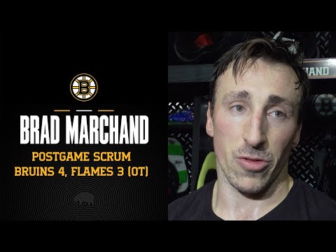 Marchand Reacts After Scoring OT Winner vs. Calgary