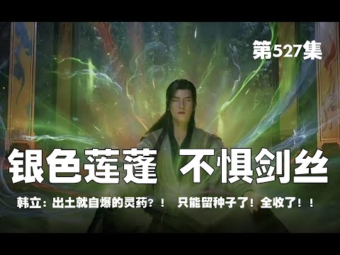 凡人修仙传 第527集 。银色莲蓬 不惧剑丝？！出土就自爆的灵药？！ 只能留种子了！全收了！！【第1745~1747章】#ai #Ai有声小说