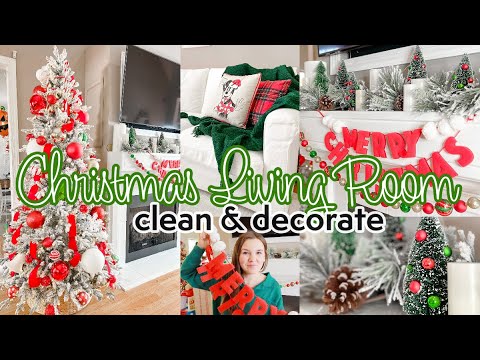 🎄 Christmas Clean and Decorate with Me | Living Room Christmas Decor