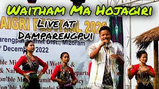 Wai thama (3rd) Hojagiri song live performance at Damparengpui Mizoram Mamit District