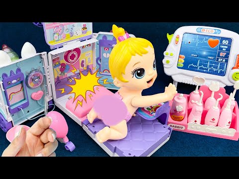 [74 minute video] BABY POP THE PIMPLES TOY SET, DOCTOR TOY - ASMR Toy Unboxing