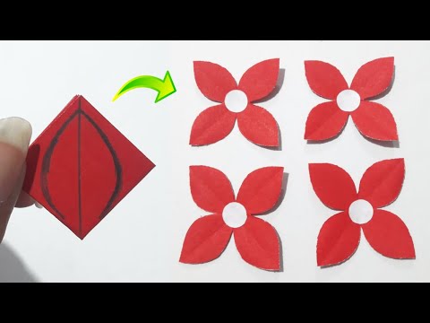 Easy Paper Flower Making Idea | How To Make Paper Flower | Very Easy Paper Flower Making Craft