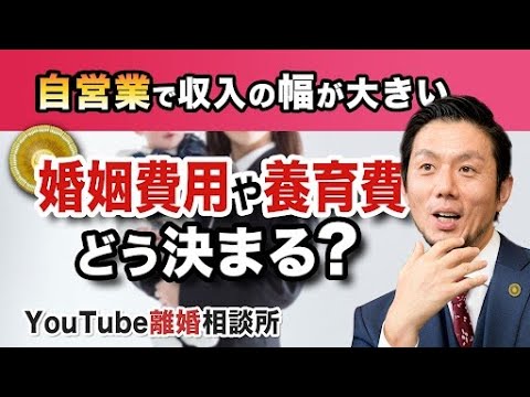 【自営業】弁護士が解説！婚姻費用や養育費はどう決まる？【弁護士飛渡（ひど）】