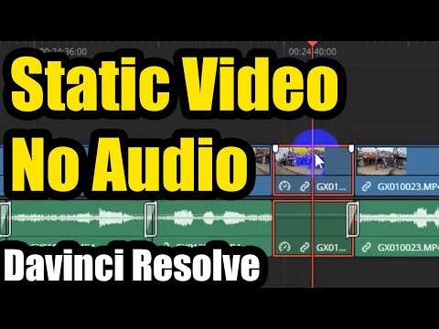 Why a clip is Static and has No Audio (Davinci Resolve, Change clip speed, Freeze frame, Clock)
