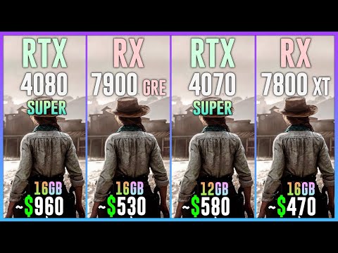 RTX 4080 SUPER vs RX 7900 GRE vs RTX 4070 SUPER vs RX 7800 XT - Tested in 25 Games