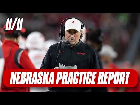 Nebraska Football Practice Report Nov. 11 I Nebraska Huskers I GBR