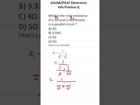 Total Resistance: ASVAB/PiCAT Electronics Info Practice Test Question #acetheasvab with #grammarhero