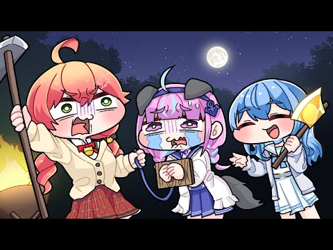 【手描き】みこめっとの絆で見事人狼あくたんを捕まえる【こまいぬ/切り抜き/Hololive】