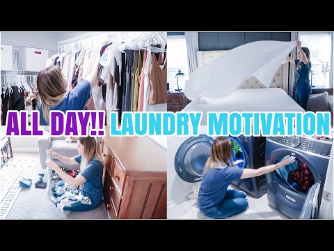 ALL DAY LAUNDRY | EXTREME LAUNDRY MOTIVATION 2022 | LAUNDRY ROUTINES