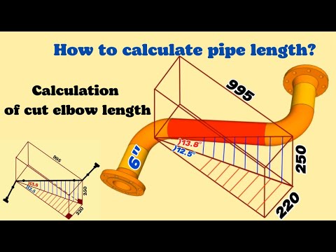 How to calculate pipe length? How to calculate of cut elbow length?