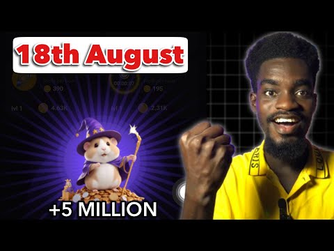 How To UNLOCK 18th August Hamster Daily Combo Cards Today  and CLAIM your 5MILLION HAMSTER COIN