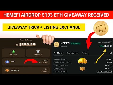 MemeFi $103 ETH Giveaway || MemeFi Token Price | MemeFi Token Price Prediction | MemeFi Listing Date