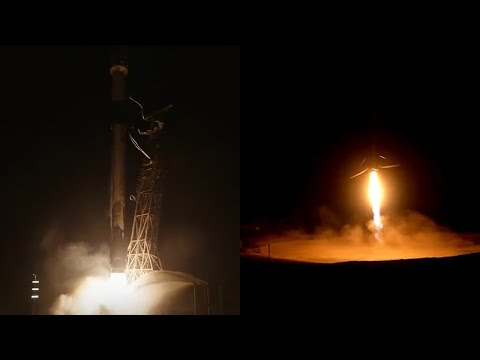 OneWeb 20 launch and Falcon 9 first stage landing