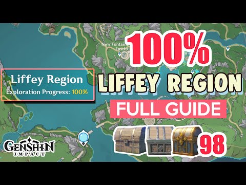 How to: Liffey Region 100% FULL Exploration ⭐ ALL CHESTS GUIDE 4.1【 Genshin Impact 】