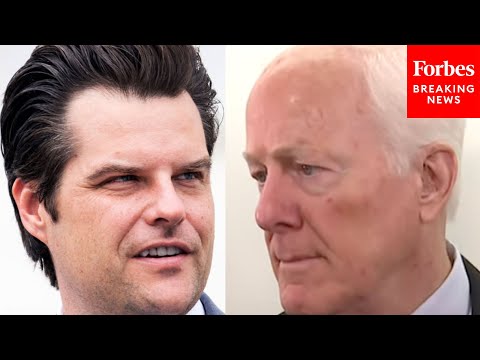 John Cornyn Asked Point Blank If He Has Concerns About Matt Gaetz Due To 'Serious Allegations'