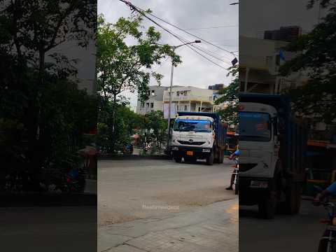 Tata Prima 2825 Tipper mass entry 🔥| Indian traffic noise #shorts