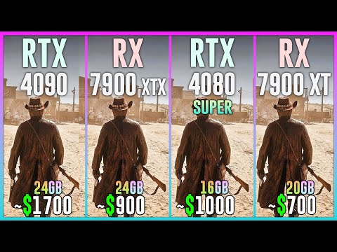 RTX 4090 vs RX 7900 XTX vs RX 4080 SUPER vs RX 7900 XT - Test in 25 Games