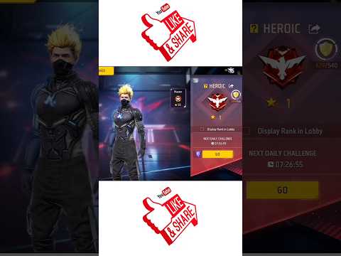 free fire rank push Dimands to Heroic to grandmaster 🔥#freefire #shorts #viral