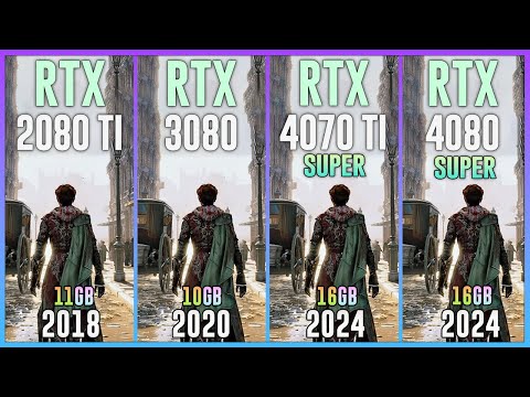 RTX 2080 TI vs RTX 3080 vs RTX 4070 TI SUPER vs RTX 4080 SUPER - Test in 20 Games