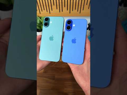 Apple iPhone 16 Plus Unboxing vs iPhone 16! Teal or Ultramarine??