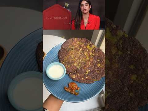 Janhavi kapoor’s Post Workout Meal Ragi Sweet Potato Paratha. #sweetpotatoparatha #shorts