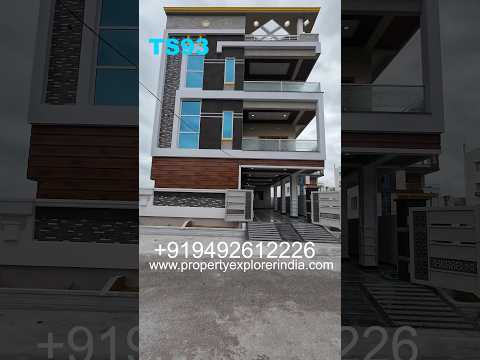 TS93 G+2 EAST FACING 5BHK INDEPENDENT HMDA HOUSE  WITH LIFT FOR SALE  @KAPRA HYDERABAD ELEVATION