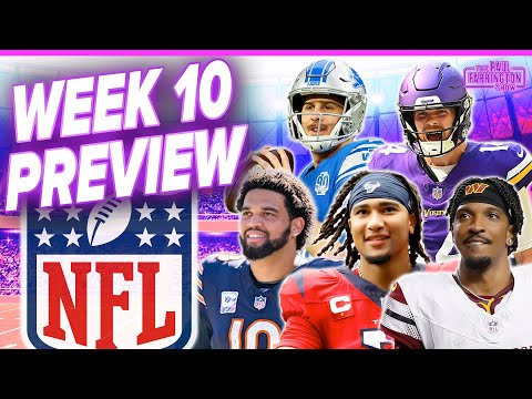 NFL Week 10 Predictions: Lions-Texans SHOWDOWN, Steelers-Commanders, Vikings & Bears MUST-WIN