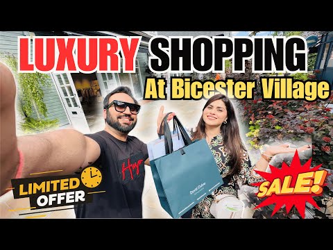 LUXURY Shopping In Afforable price at @bicestervillage UK❤️|London Bicester Outlet Indian Youtuber