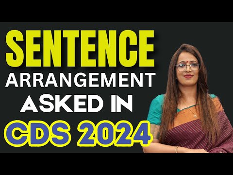 Sentence Arrangement asked in CDS 2024 | PQRS, PARAJUMBLES | English With Rani Ma'am