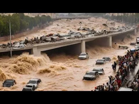 VALENCIA FLOODING DISASTER! Bridge Collapses Underwater in Spain!