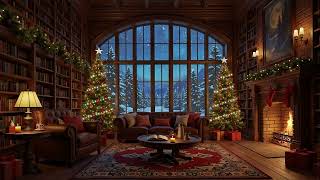 Cozy Christmas Jazz Ambience 🎄Relaxing Instrumental Christmas Jazz Music with Crackling Fireplace