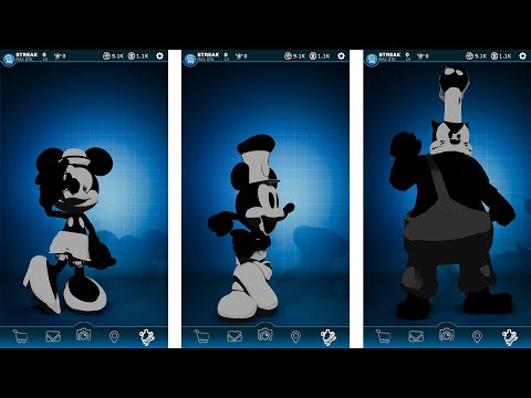 Steamboat Willie Characters FNAF AR Workshop Animations