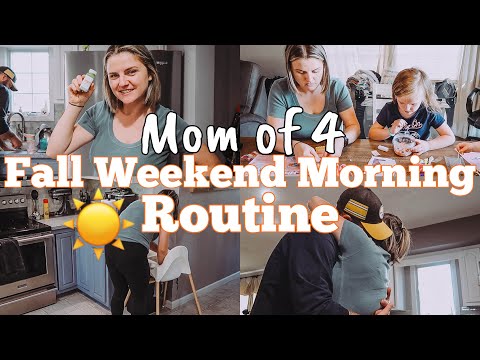 FALL WEEKEND MORNING ROUTINE MOM OF 4 | PRODUCTIVE MORNING | MAGIC MIND | DAY IN THE LIFE | MEGA MOM