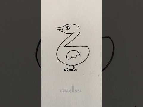 Cute Duck bird drawing #Duck bird drawing#pencil drawing#shorts