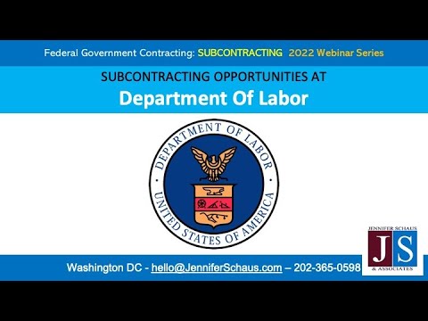 Sub-Contracting Opportunities at Department of Labor - DOL