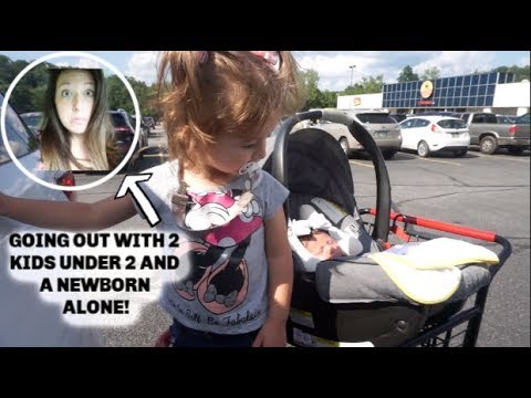 First Time Going Out With My Newborn & One Year Old | DAY IN THE LIFE 1 WEEK POSTPARTUM