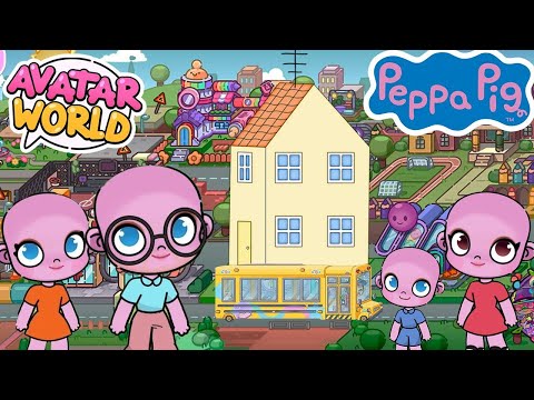 Peppa pig 🐷 in avatar world | New Series | School Bus Trip 🚌