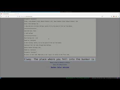 Demo of DennisMUD Multiplayer Text Adventure Sandbox Engine