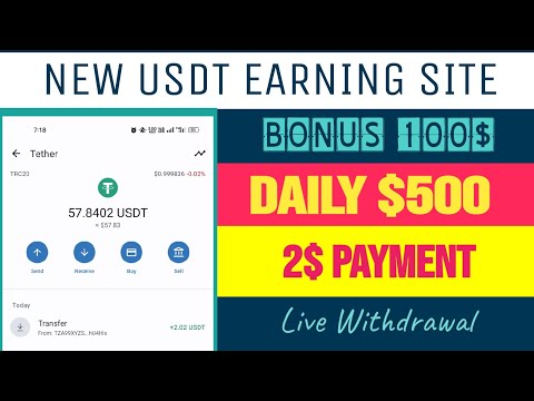 New USDT Earning Site Today | How To Make Money Online | Online Jobs At Home