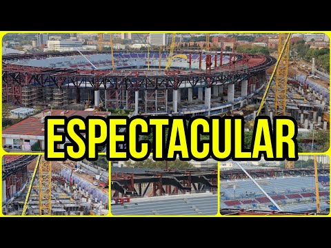 🔴OBRAS CAMP NOU (5 de Noviembre)⚠️Gran avance con los asientos en tribuna