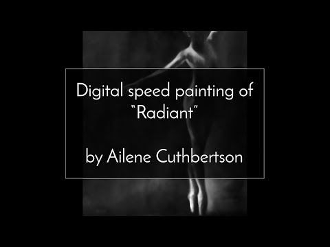 The making of Radiant, a digitally hand-painted charcoal-style artwork