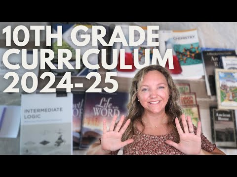 10TH GRADE CURRICULUM CHOICES || HOMESCHOOL CURRICULUM WEEK 2024