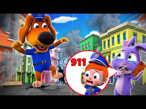 Call the Police 👮✨☎️ | Monster Song For Kids | Police Cartoon | Nursery Rhymes & Baby Songs