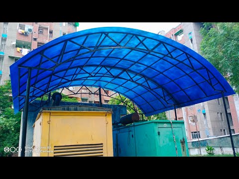 Fibre Glass heet ka shed kaise banta hai|| How To Making Fibre Glass Sheet