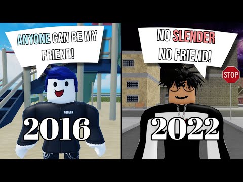 Making Friends in Roblox 2016 vs 2022