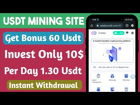 New usdt mining Site | usdt earning site | free mining sites | make money online | Trx mining site