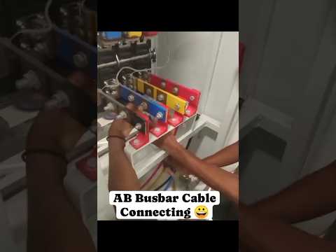 Busbar Cable Connecting 😁😭 | Cable Connection #reels #shorts